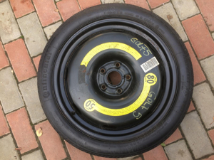 Roata de rezerva 5x112 Slim/Îngusta/Audi/Skoda Octavia 2/Volkswagen Golf 5/ 125/70 R18 - imagine 1