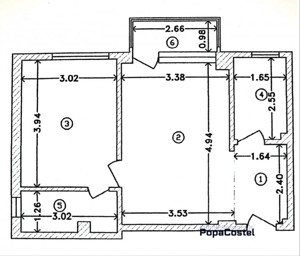 Sala Palatului - Poiana Narciselor 2 camere semidec. etaj 8/10 balcon, lift - imagine 8