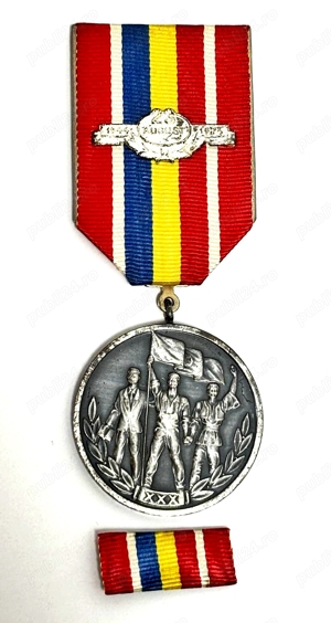 Medalie Comunista   23 August a 30-a Aniversare   1974