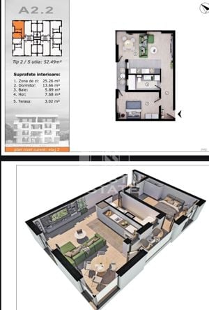 Apartamente cu 2 camere, etaj intermediar, bloc nou, Torontalului - imagine 7