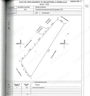 Vand 1000 mp, extravilan in spatele  caselor  de pe Str Grădiniței, Cândești, Dumbraveni - imagine 2