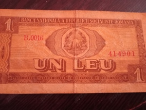 bancnota 1 leu 