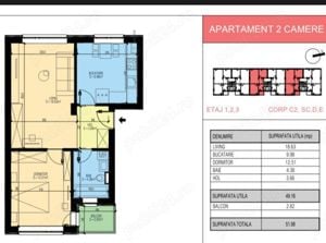 Apartament 2 camere  - imagine 2