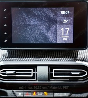 Folie protectie navigatie Dacia logan - imagine 2