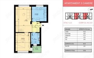 [ Soseaua Leordeni-Acces Statie STB ] Apartament 2 camere-52 mp - imagine 3