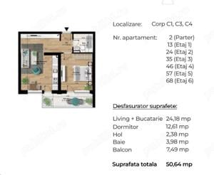 || 7 MINUTE METROU BERCENI || Apartament studio-51 mp - imagine 12