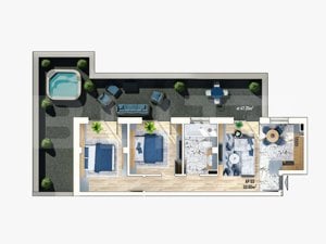 Apartament 3 camere, finisat, terasa generoasa, parcare si TVA inclus - imagine 5