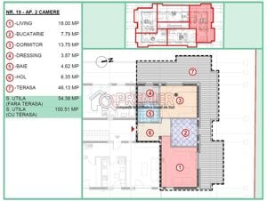 Popesti Leordeni - 2 camere cu 46mp terasa - imagine 2