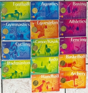 set 14 medalii Shell Sydney 2000 Jocurile Olimpice