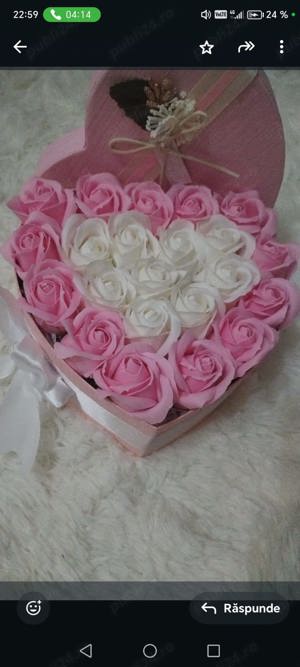 Vând buchet din Sapun Flori Parfumate  - imagine 5