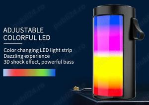 Boxa bluetooth portabila cu leduri - imagine 2