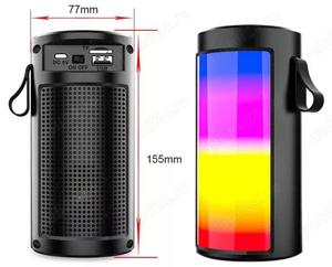 Boxa bluetooth portabila cu leduri