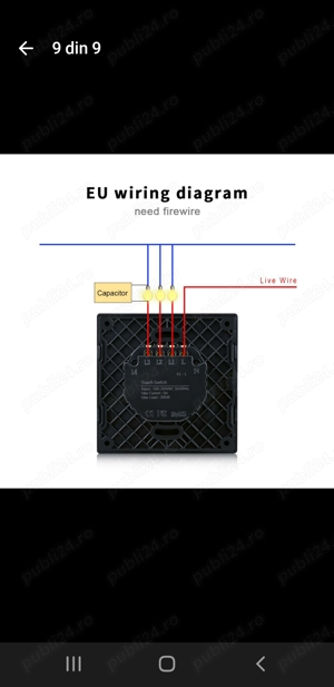 Intrerupator cu Touche  - imagine 3