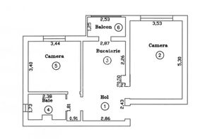 Apartament cu 2 camere, etaj intermediar, zona Aradului - imagine 12