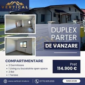 OFERTA!! Duplex cu 3 camere  in zona de intrare Comuna Berceni