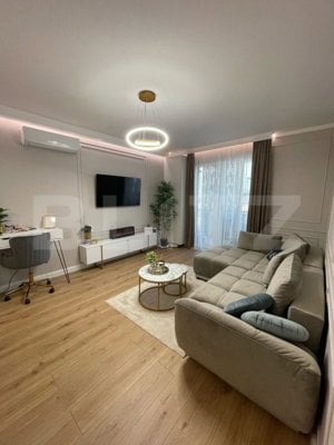 Apartament deosebit, la cheie, 2 camere, 54 mp, balcon 9 mp, zona Intre Lacuri - imagine 8