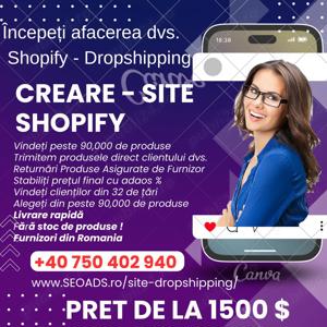 CREARE SITE WEB Shopify. SITE DropShipping Magazin Online Profesional. - imagine 1