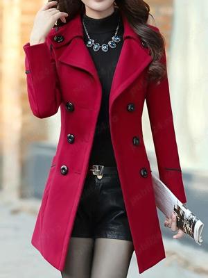 Palton Dama Elegant - Palton Dama Iarna - Paltoane Dama din Lână