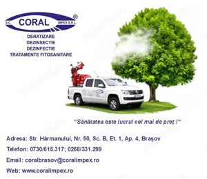 Operator Deratizare Dezinsecție și Dezinfecție pentru punctul de lucru din Brașov