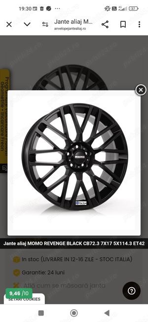 Jante aliaj R17 MOMO REVENGE Total Black 