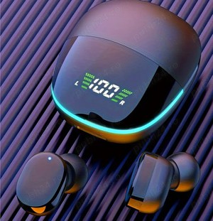 Casti In-Ear Bluetooth cu Control Tactil și Display LED - imagine 2