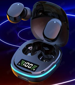 Casti In-Ear Bluetooth cu Control Tactil și Display LED
