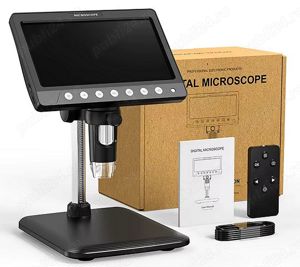 Microscop digital cu display 7 inci si 2 lumini flexibile - imagine 2