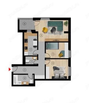 Apartament cu 3 camere de inchiriat-Otopeni-cu parcare-centrala - imagine 20