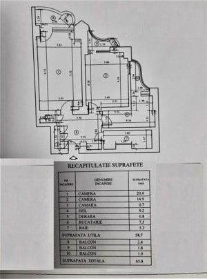 Apartament 2 camere decomandat, 3 balcoane, PET FRIENDLY | Unirii - imagine 16