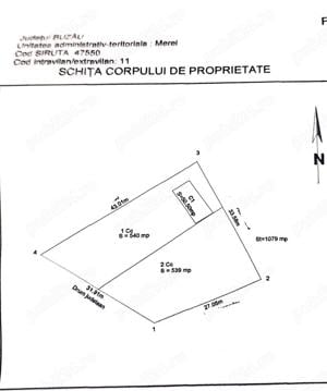 Teren de vanzare Sarata Monteoru- Zona turistica Direct proprietar