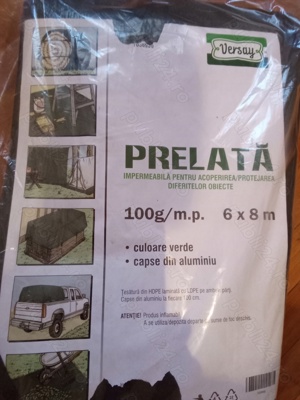 VÎnd PRELATĂ Nouă 6 X 8 Metri  Pătrați 