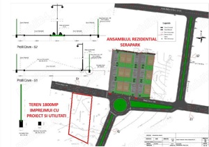 Vanzare teren intravilan 1800mp imprejmuit cu utilitati si proiect de dezvoltare - imagine 2