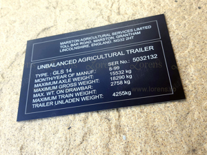 Plăci timbru gravate si placute identificare pentru mașini si utilaje - imagine 3