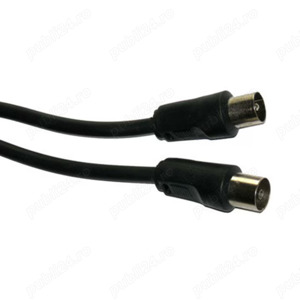 Cablu RF Video TV tata - mama, Negru, Lungime 1,5 metri