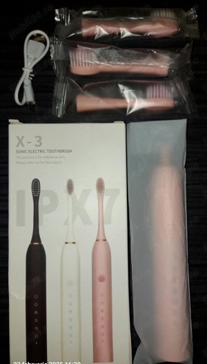 Periuță dinți ultrasonică 42.000 vibrații pe secundă, cu acumulator - imagine 4