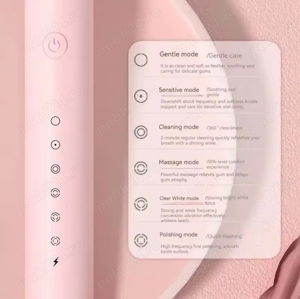 Periuță dinți ultrasonică 42.000 vibrații pe secundă, cu acumulator - imagine 3