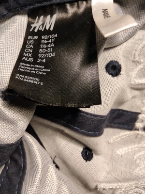 Șapca din bumbac 92-104 cm - imagine 3