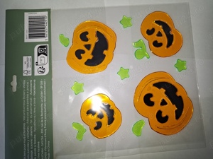 Set decoratiune Halloween   Stickers pentru fixare pe geamuri, ferestre etc - imagine 3