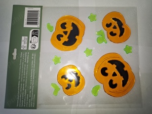 Set decoratiune Halloween   Stickers pentru fixare pe geamuri, ferestre etc