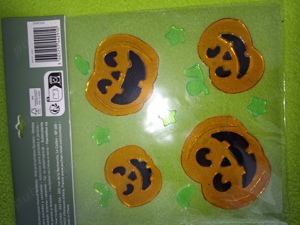 Set decoratiune Halloween   Stickers pentru fixare pe geamuri, ferestre etc - imagine 5