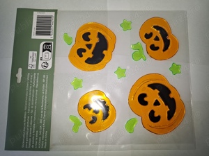 Set decoratiune Halloween   Stickers pentru fixare pe geamuri, ferestre etc - imagine 2