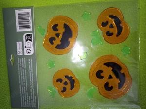 Set decoratiune Halloween   Stickers pentru fixare pe geamuri, ferestre etc - imagine 4