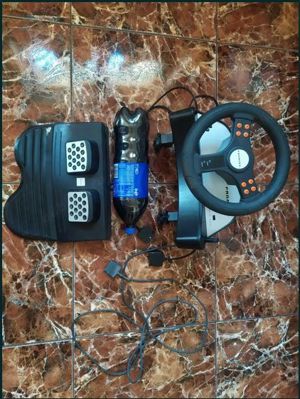 Playstation volan cu pedale accesorii + jocuri