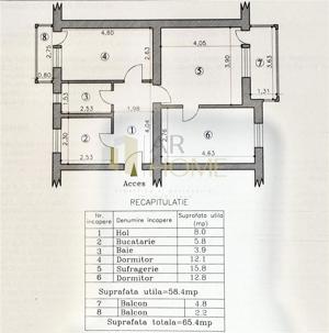 Apartament 3 camere, semidecomandat, Cina Nord, Ploiesti - imagine 4