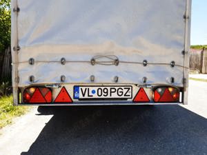 Remorca   platforma basculabila cu sistem de franare AL-KO 300cm x 150cm cu inaltime reglabila 750kg - imagine 6