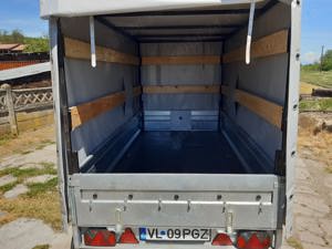 Remorca   platforma basculabila cu sistem de franare AL-KO 300cm x 150cm cu inaltime reglabila 750kg - imagine 8