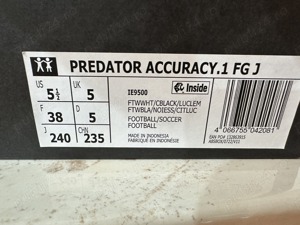 Ghete de fotbal adidas Predator Accuracy.1 FG Junior Marimea 38  - imagine 5