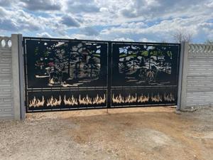 Porți metalice din tabla 