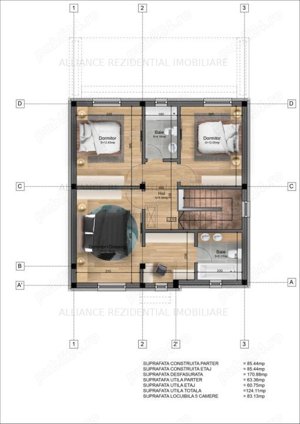 Casa individuala   P+1E+POD   5 camere - 3 bai   456 teren   Zona linistita - imagine 12