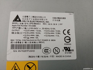 Sursa Apple MacPro 980w defecta+ventilator carcasa - imagine 3